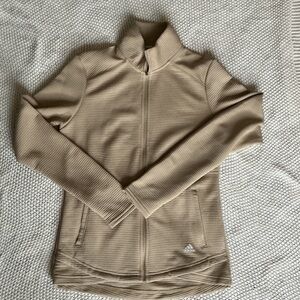 Adidas Beige Ribbed Jacket
